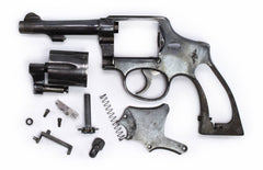 S&W 10-5 38 SPECIAL 4 BARREL SQUARE BUTT BLUED REVOLVER
