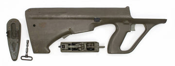Original Malaysian Steyr Aug 5.56x45 Stock, and Trigger Pack - Left Handed - Surplus - Good Condition