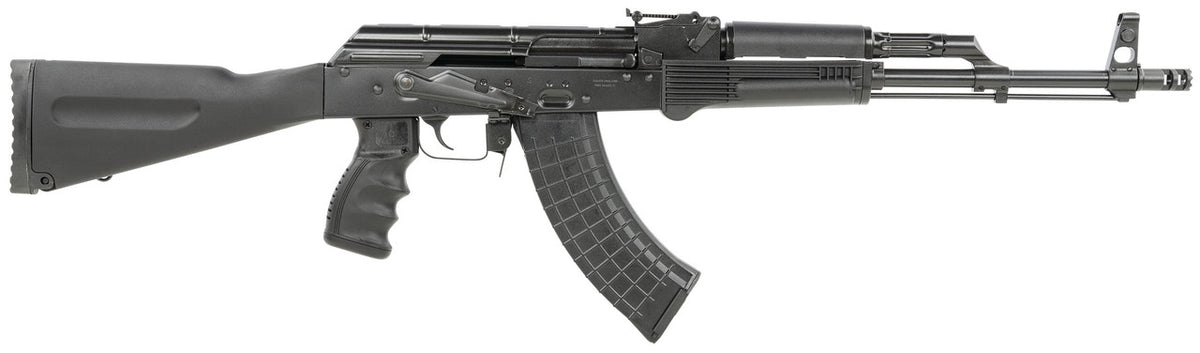 Pioneer Arms POLAKSCT AK-47 Sporter 7.62x39mm Caliber with 16.30 Barrel, 30+1 Capacity, Black Receiver Finish, Black Polymer Sporter Stock & Grip Right Hand