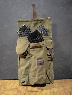 Romanian AK47/74 3-Cell 30rd Magazine Pouch - Military Surplus - 3 Pack