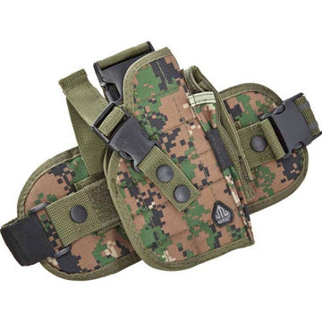 Drop Leg Holster Woodland Camo