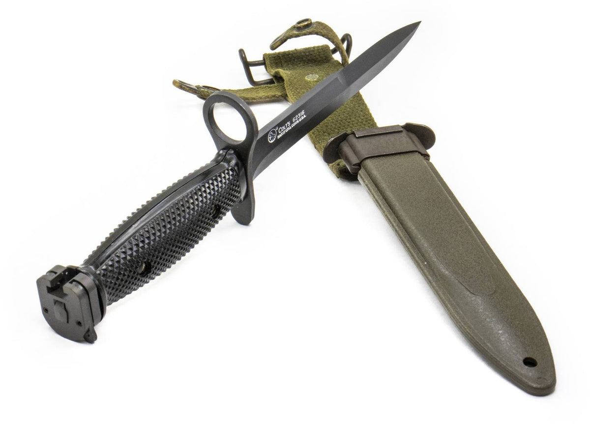 Colt Marked M16 M7 Rifle Bayonet and Scabbard - US Made