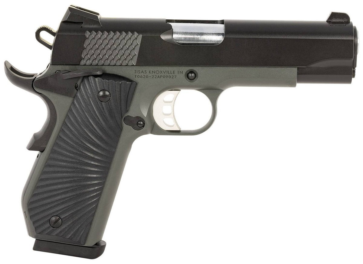 Tisas 1911 Carry Bobtail .45 ACP Pistol 4.25" 8+1 - Blue/Black, 4.25" Barrel, 8+1 Rounds