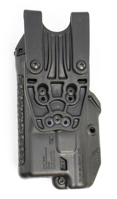 Blackhawk! Epoch Level 3 Light Bearing Duty Holster Sig Sauer P250 And P320, Basketwaeve Black, Right Hand
