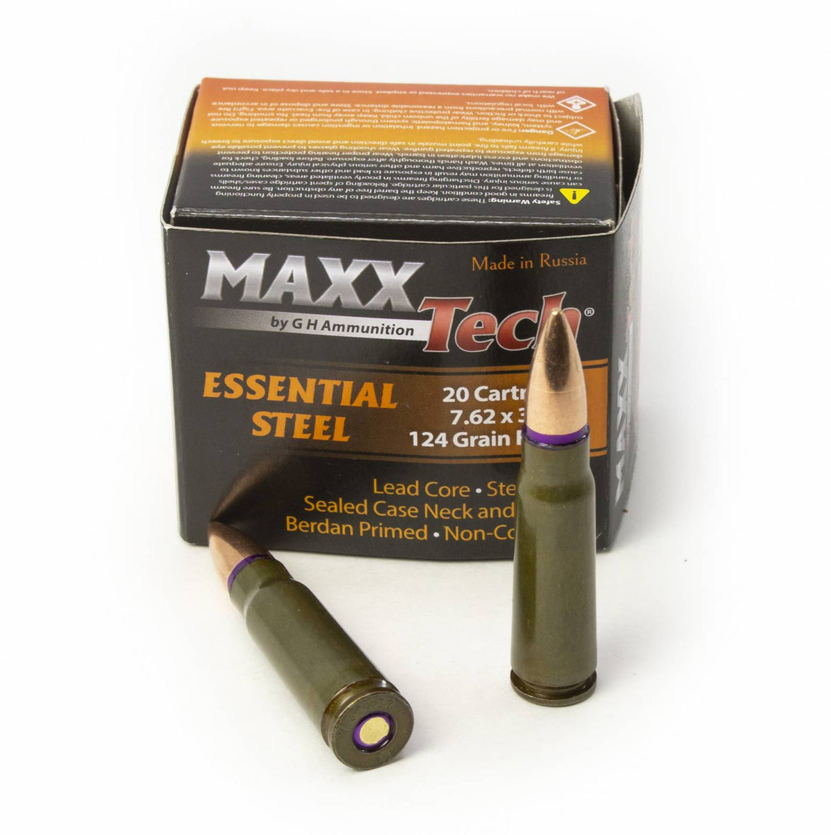 MaxxTech Essential Steel 7.62x39 124 grain 1000rd Case