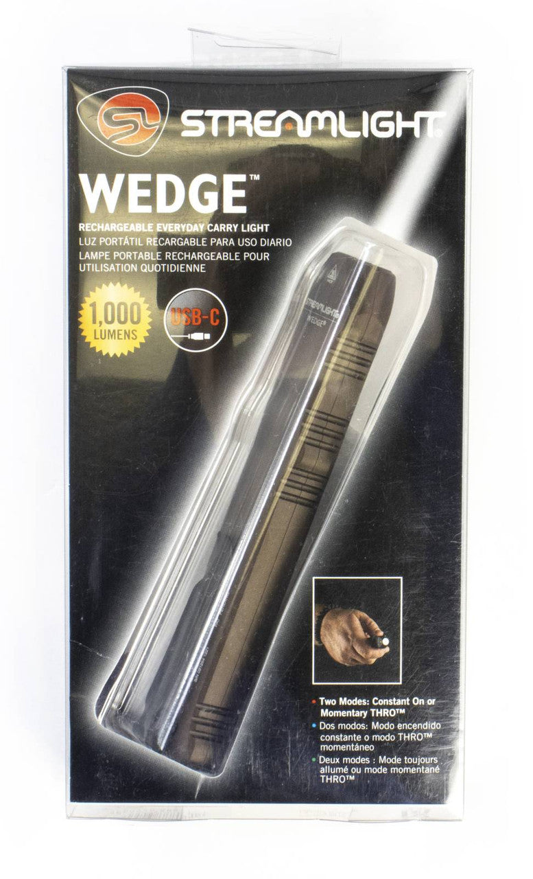 STL WEDGE EDC LIGHT USB CORD/LANYARD COY