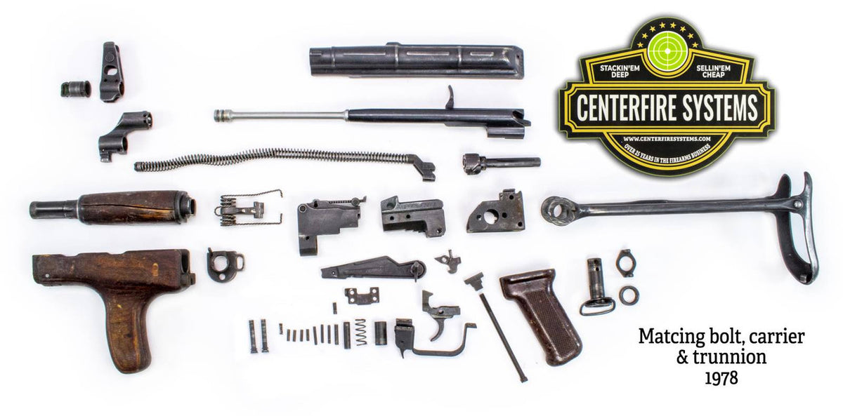 Romanian Model 65 AKM-47 7.62x39 Underfolder Parts Kit - Numbers Matching - Good Bluing - Year 1978
