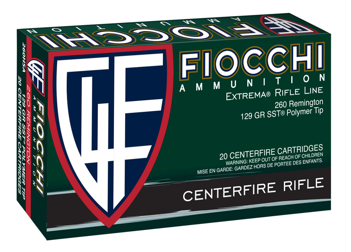Fiocchi 260HSA Extrema  260 Rem 129 gr SST 20 Bx/ 10 Cs