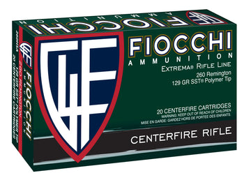 Fiocchi 260HSA Extrema  260 Rem 129 gr SST 20 Bx/ 10 Cs