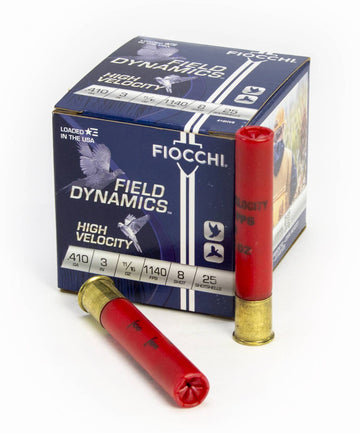 Fiocchi 410HV8 High Velocity  410 Gauge 3 11/16 oz 8 Shot 25 Bx/ 10 Cs