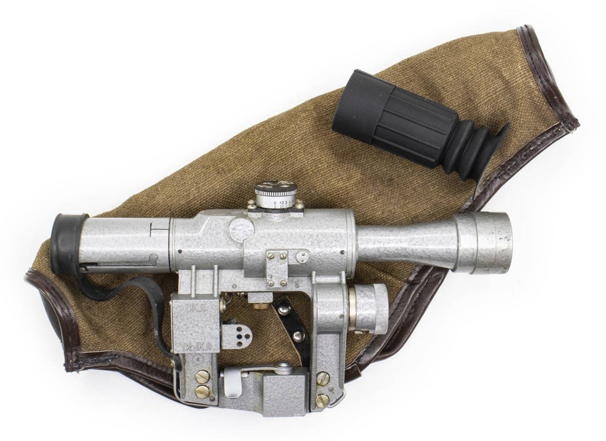 SVD Dragunov Scope 4x24 POSP - 1000m Range Finding Reticule Calibrated For 1.7m Height- Red Illuminated Reticle