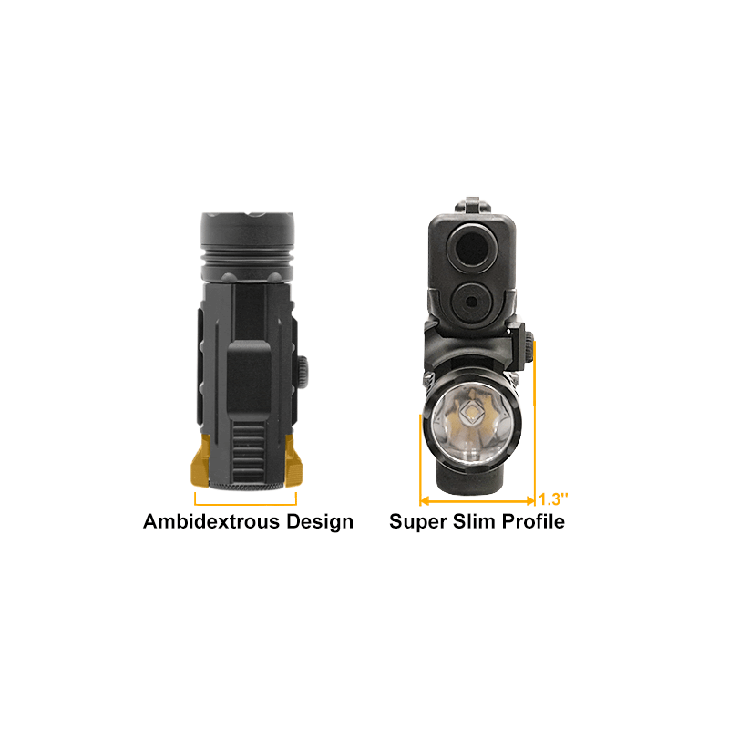 UTG 400 Lumen Sub-compact LED Ambidextrous Pistol Light