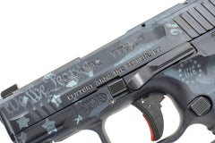 Canik TP9 Elite 9mm 3.5" Barrel, Dot Sight - Blue, Cerakote