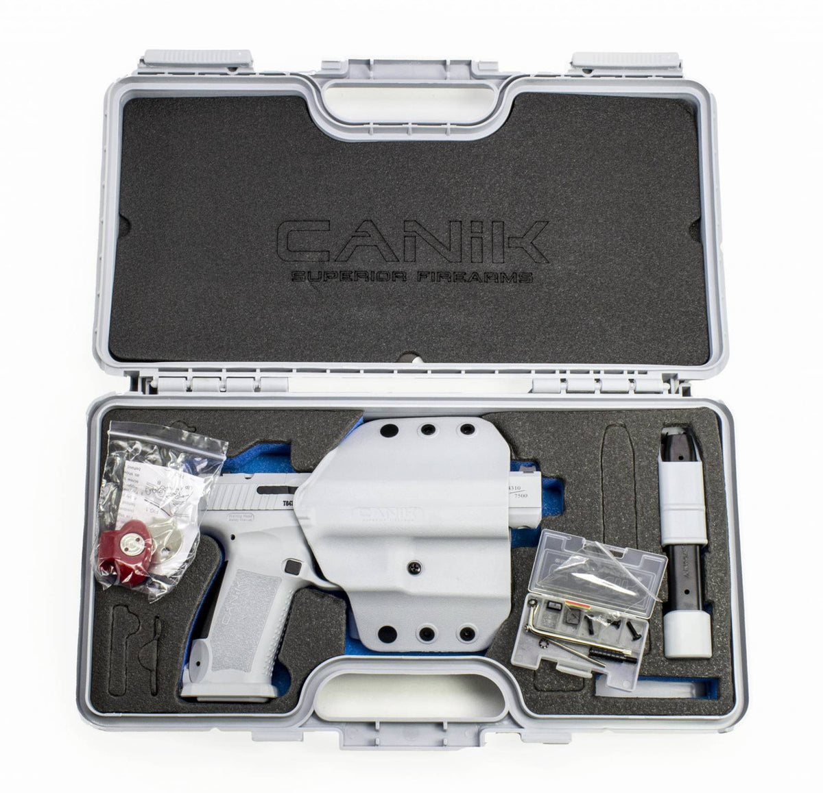 Canik HG6618N TP9SFx Whiteout 9mm Luger 5.20 20+1 White Cerakote Steel Slide/Polymer Frame with Black Controls & Black Match Grade Barrel/Interchangeable Backstraps