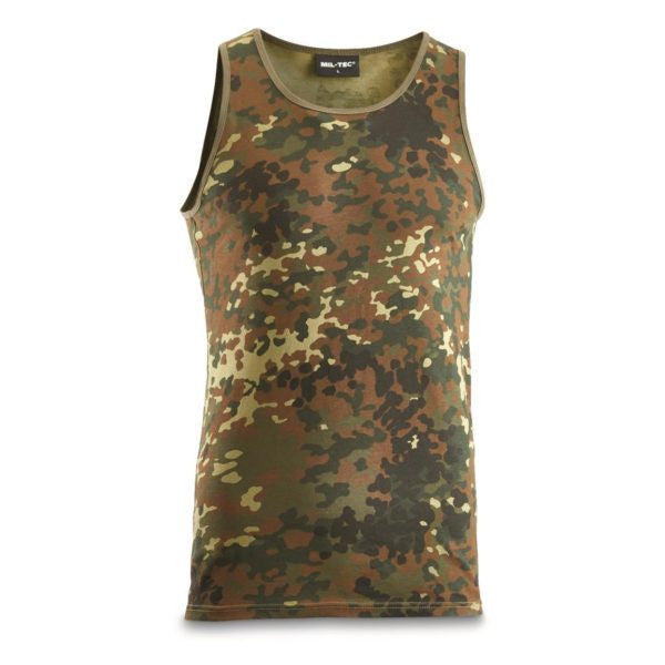 MIL-TEC® Flecktarn Camo Cotton Tank Top -XXXL