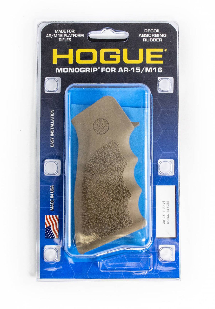 Hogue Rubber Grip with Finger Grooves AR-15 Desert Tan