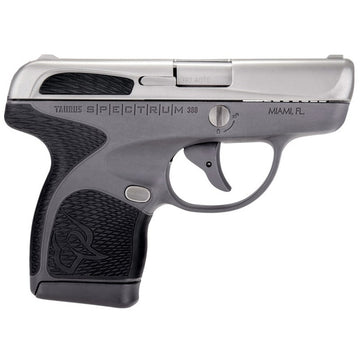 Taurus Spectrum 380 380 Automatic Colt Pistol (ACP) Double 2.8 6+1/7+1 Gray Polymer Frame Black Synthetic Grip Stainless Steel Slide