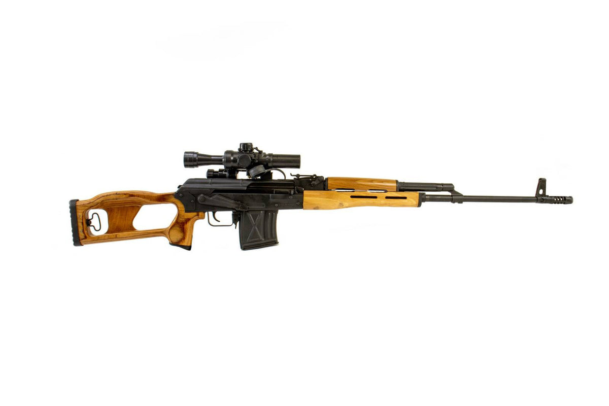 Romanian Cujir Manufactured PSL 7.62x54R with10rd Steel Magazine - 24.50 Barrel - Cracked Furniture - Russian PO 4x24 Optic - Certified Used