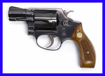S&W 36 38 SPECIAL 2 BARREL BLUED REVOLVER-USED