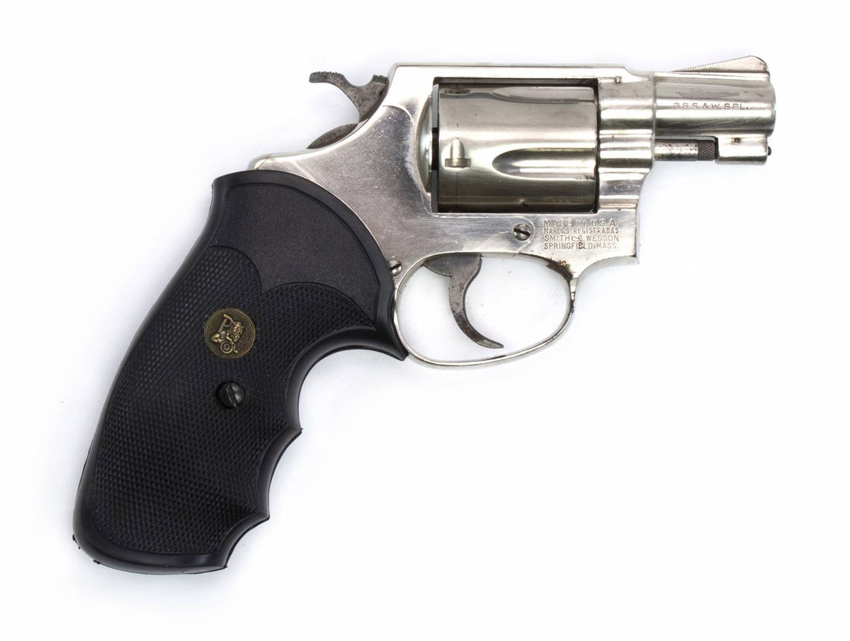 S&W 36 .38 SPL 2" BARREL NICKEL FIXED SIGHT SQUARE BUTT-