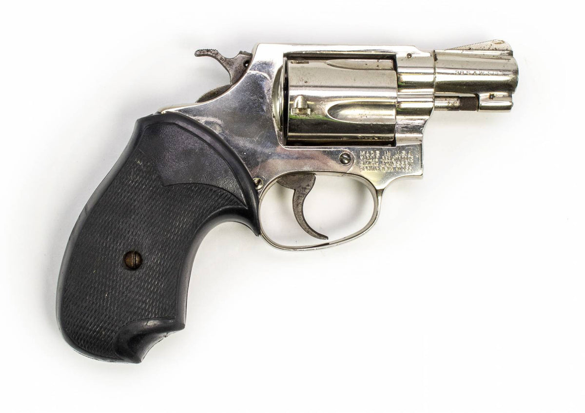 S&W Revolver Model 36 .38Spl 2 BBL Fixed Sights Round Butt Nickel