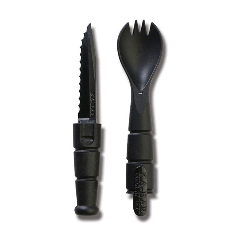 Ka-Bar 9909 Spork/Knife  Black Grilamid 2.50 Serrated