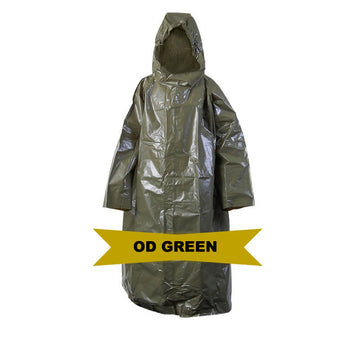 1 New Czech OD Green Vinyl Poncho