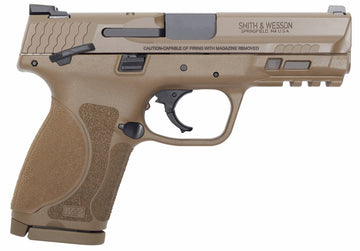 Smith & Wesson 12459 M&P M2.0 Compact 9mm Luger 4 15+1 Flat Dark Earth Thumb Safety