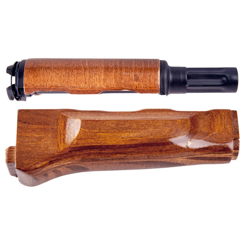 AKM AK-47/74 Laminated Stock Set - 4 Piece Set with Buttstock, Upper Handguard, Lower Handguard with Gas Tube, and Grip