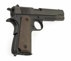 Blem SDS Imports 1911 A1 US Army 45 ACP 5 Dark Gray Finish Fully Checkered Grip Handgun