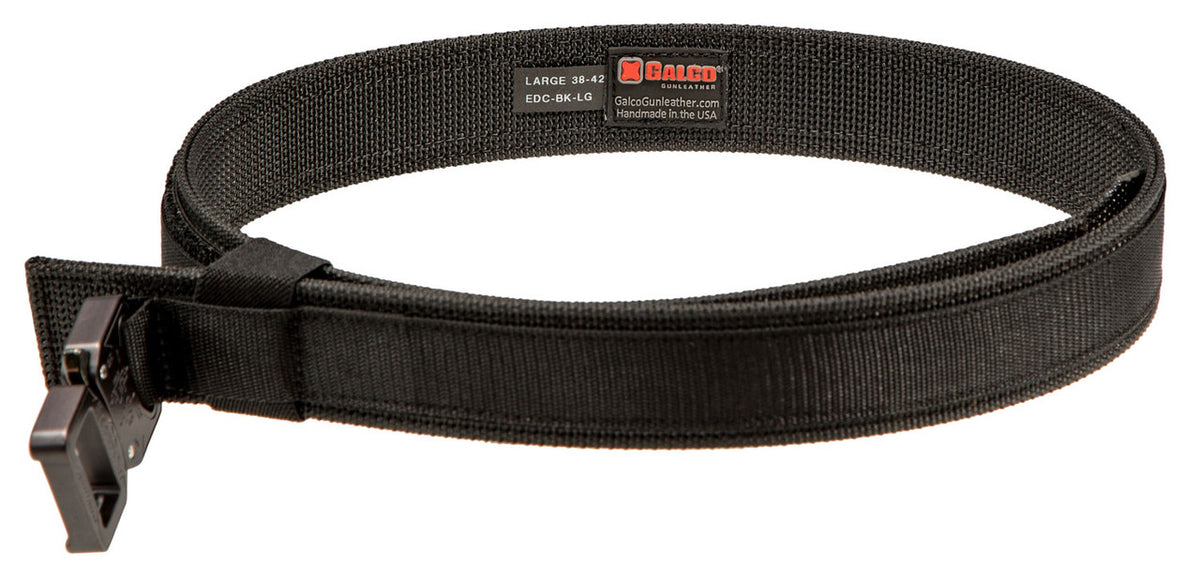 Galco EDCBKLG Everyday Carry  38-42 Black Nylon Webbing