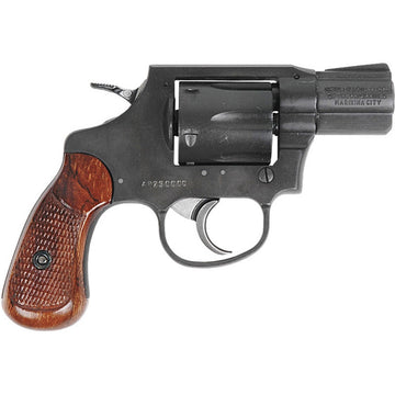 Rock Island 51283 Revolver M206 *CA Compliant* Single/Double 38 Special 2 6 rd Wood Grip Black Parkerized