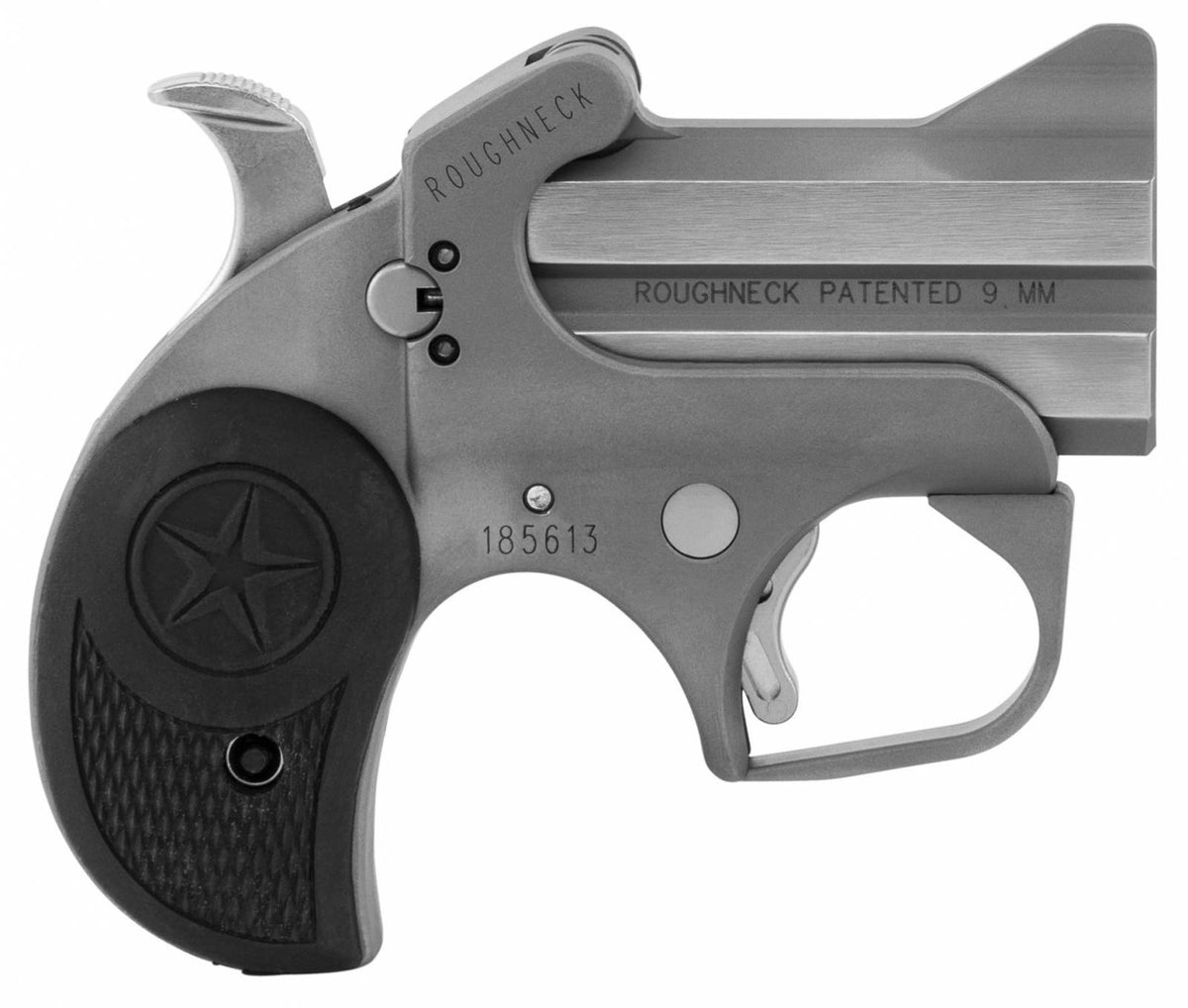 Bond Arms BARN Roughneck9mm Luger 2.50 2 Stainless Steel Black Rubber Grip