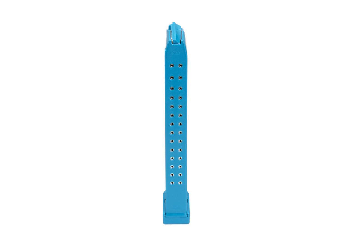 Glock Compatible 9mm 33rd ROBIN'S EGG BLUE Reinforced Steel Lined Polymer Magazine