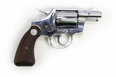 COLT DETECTIVE SPECIAL REVOLVER 2nd ISSUE 38 SPECIAL 2 BARREL FIXED SIGHTS - NICKEL7034