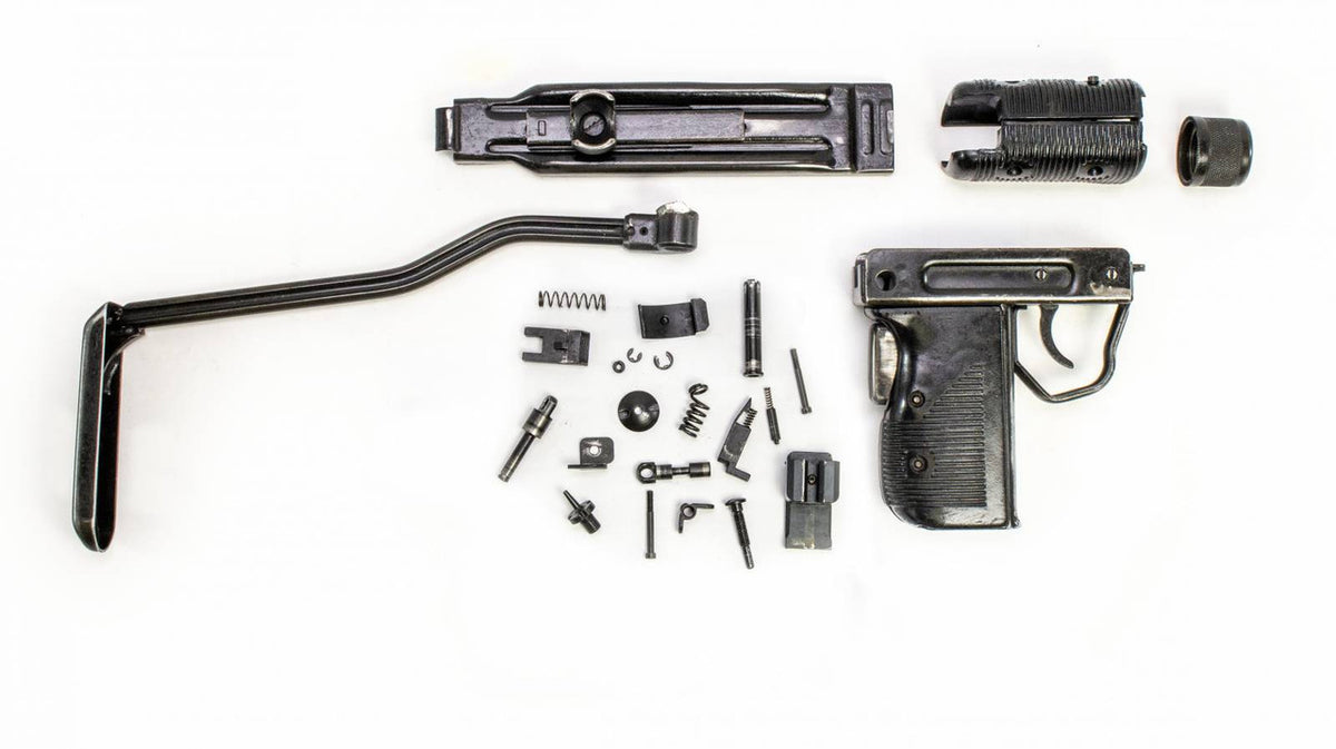 IMI MINI UZI PARTS KIT 9MM‚àö√á¬¨‚Ä† BROKEN STOCK NO TRUNNION