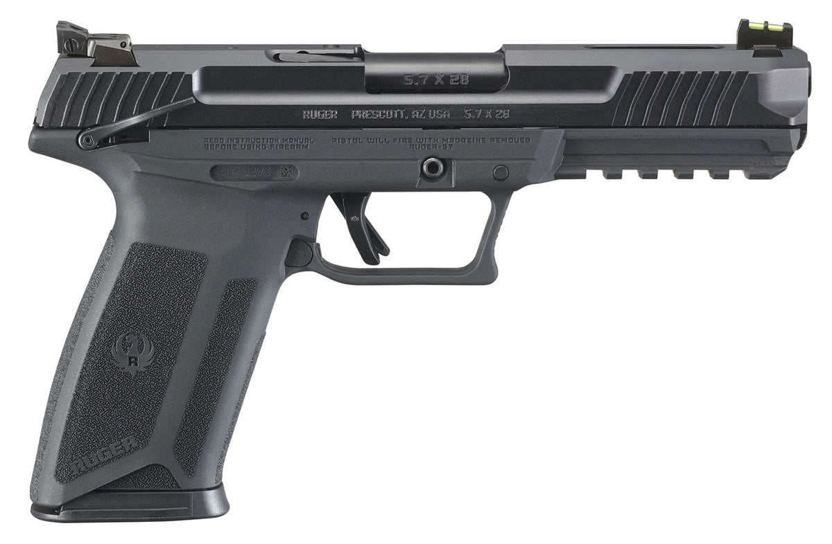 Ruger 16401 Ruger-57  5.7x28mm 4.94 20+1 Black Black Oxide Steel Slide Black Polymer Grip