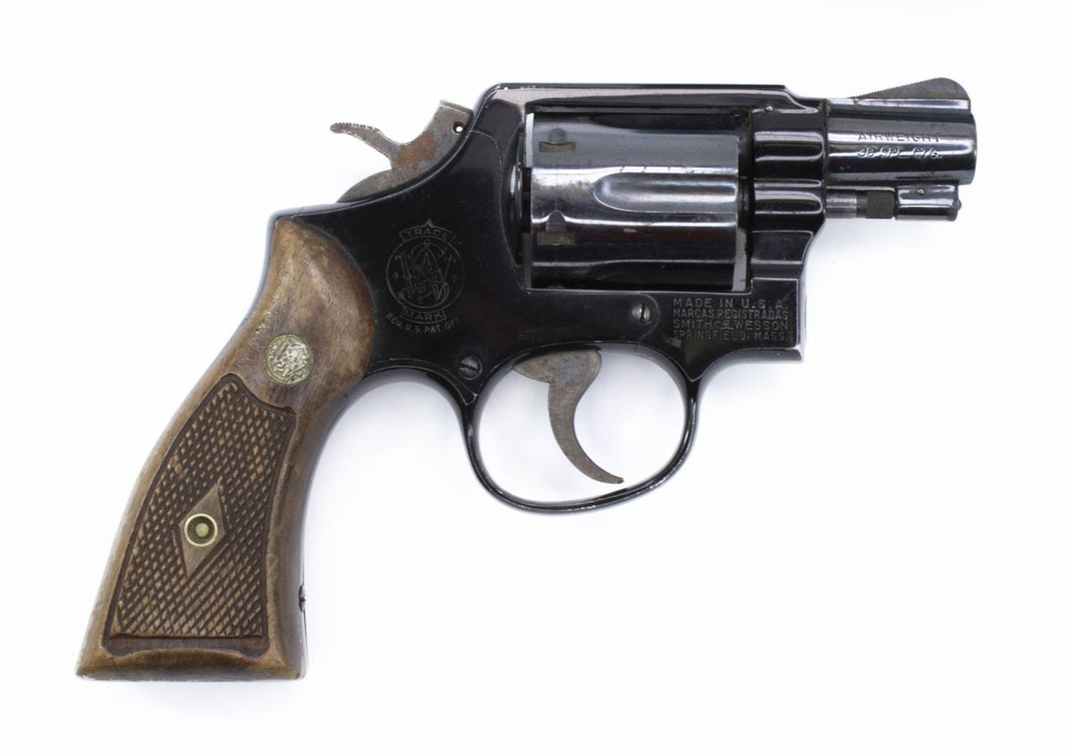 S&W 12-2 AIRWEIGHT 38 SPECIAL 2 BARREL FIXED SIGHTS SQUARE BUTT BLUED