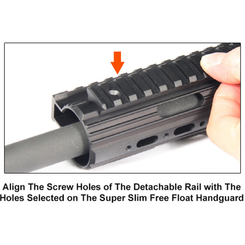 UTG 15 Slot Pro Rail for Super Slim Free Float AR-15 Handguard