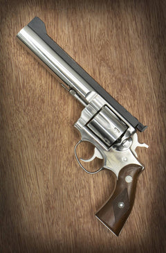 Ruger Police Service Six Revolver, .357 Magnum, 5.75 Bull Barrel, Stainless Steel