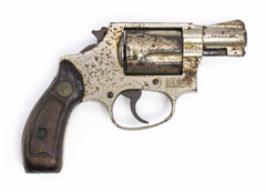 S&W 36 38 SPECIAL 2 BARREL FIXED SIGHTS ROUND BUTT NICKEL3623