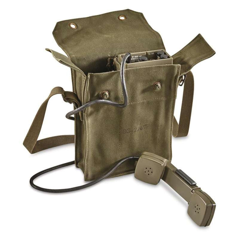 Norwegian TP-6N Field Phone with Bag - Used
