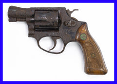 S&W 36 .38 SPL 2" BARREL, BLUED FIXED SIGHT, SQUARE BUTT