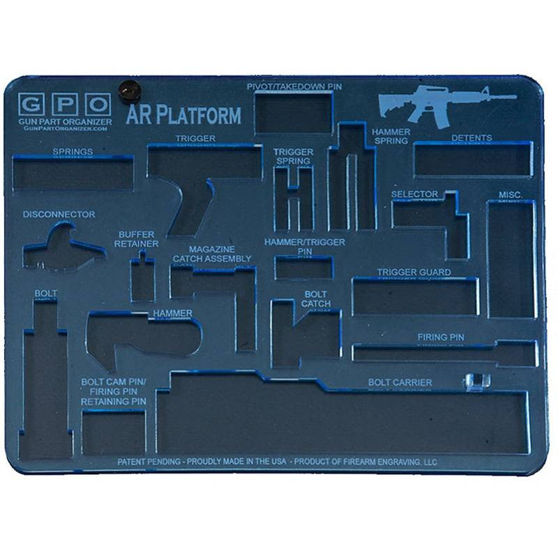 AR-15 Gun Part Organizer (GPO) - Blue