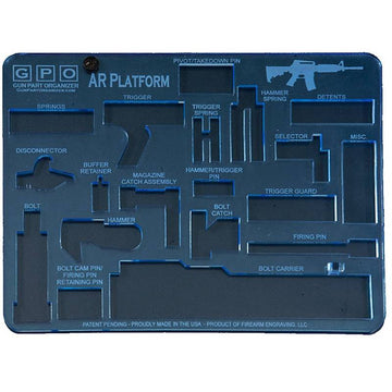 AR-15 Gun Part Organizer (GPO) - Blue
