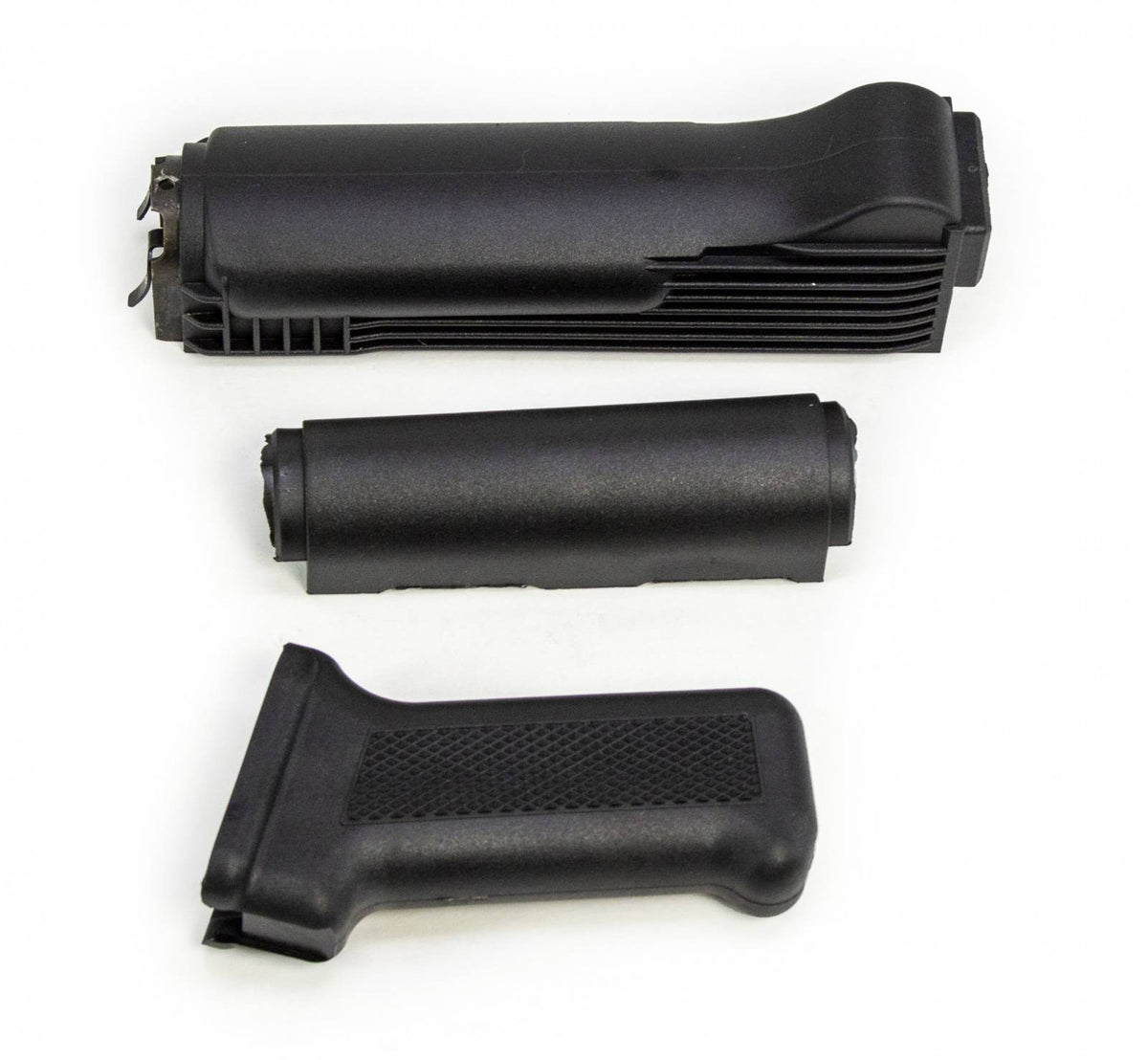 AK Black Polymer Polish Handguard Set w/Pistol Grip - New