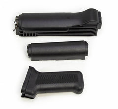 AK Black Polymer Polish Handguard Set w/Pistol Grip - New