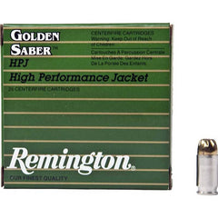 Remington Ammunition GS380B Golden Saber  380 ACP 102 GR Brass Jacket Hollow Point (BJHP) 25 Bx/ 20 Cs