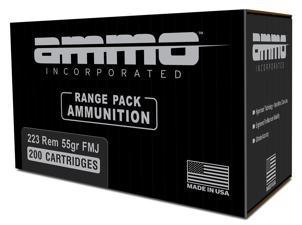 Ammo Incorporated 223055FMJA200 Signature 223 Rem 55 gr Full Metal Jacket (FMJ) 200 Bx/ 6 Cs