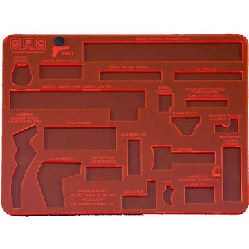 1911 Gun Part Organizer (GPO) - Red